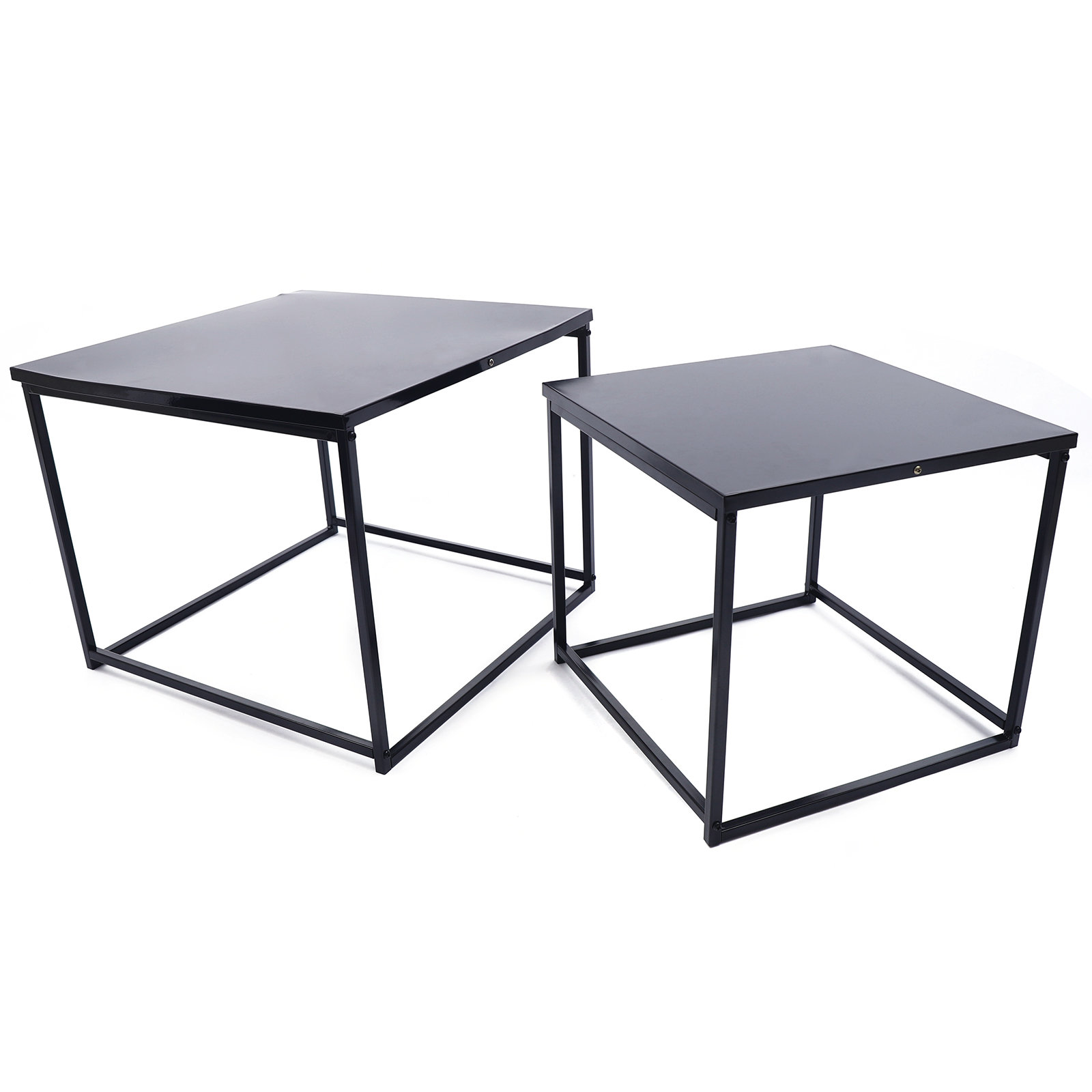 Latitude Run 15.7'' Tall Iron Frame Nesting Tables